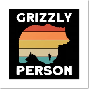 Grizzly Person - Grizzly Bear Posters and Art